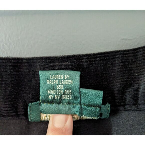 Vintage 90's Ralph Lauren Lauren Jeans Co Black Bootcut‎ Corduroys - 16 - Picture 13 of 13